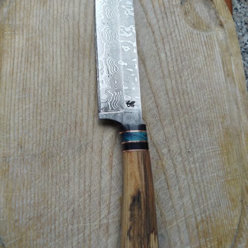 Couteau de Cuisine en Damas avec Manche complexe