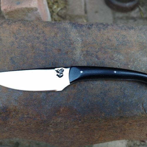 Couteau Droit avec Manche en Ébène