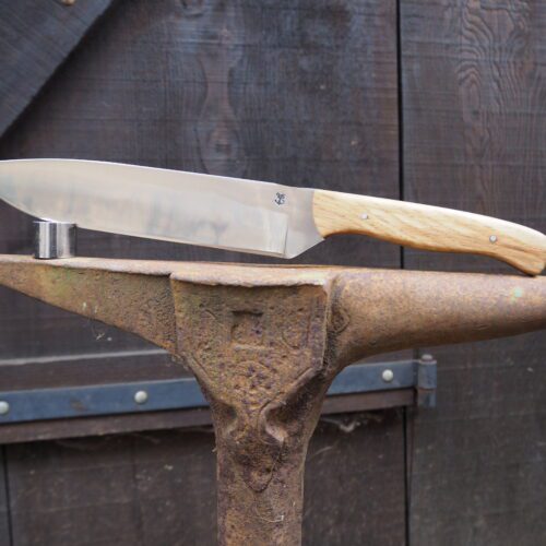 Couteaux de Cuisine en Inox, Manche en Chêne