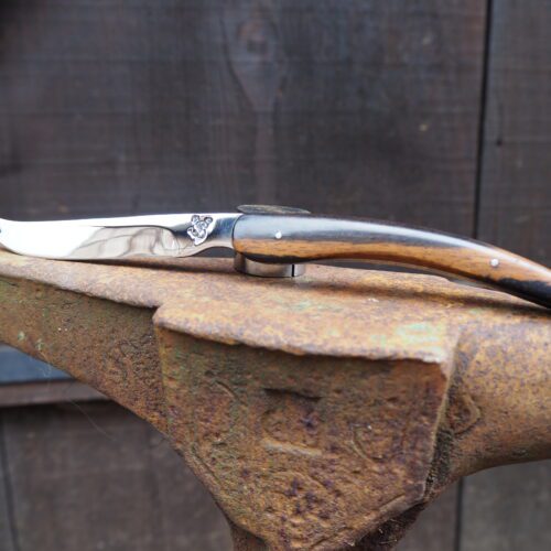 Couteau à fromage en inox et ébène de macassar